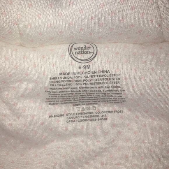 Wonder nation warm soft baby snowsuit 6-9 month - Picture 6 of 6